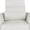 Upholstered Swivel Recliner Manual Rocker Recliner Chair Baby Nursery Chair With Two Removable Pillows For Living Room, Beige Beige Foam Linen