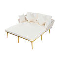 Outdoor Patio Daybed, Woven Nylon Rope Backrest With Washable Cushions For Balcony, Poolside, Set For 2 Person, Beige Yes Complete Patio Set Beige Gold Weather Resistant Frame Stain Resistant Cushions Garden & Outdoor Casual Complete Patio Sets Foam Pvc