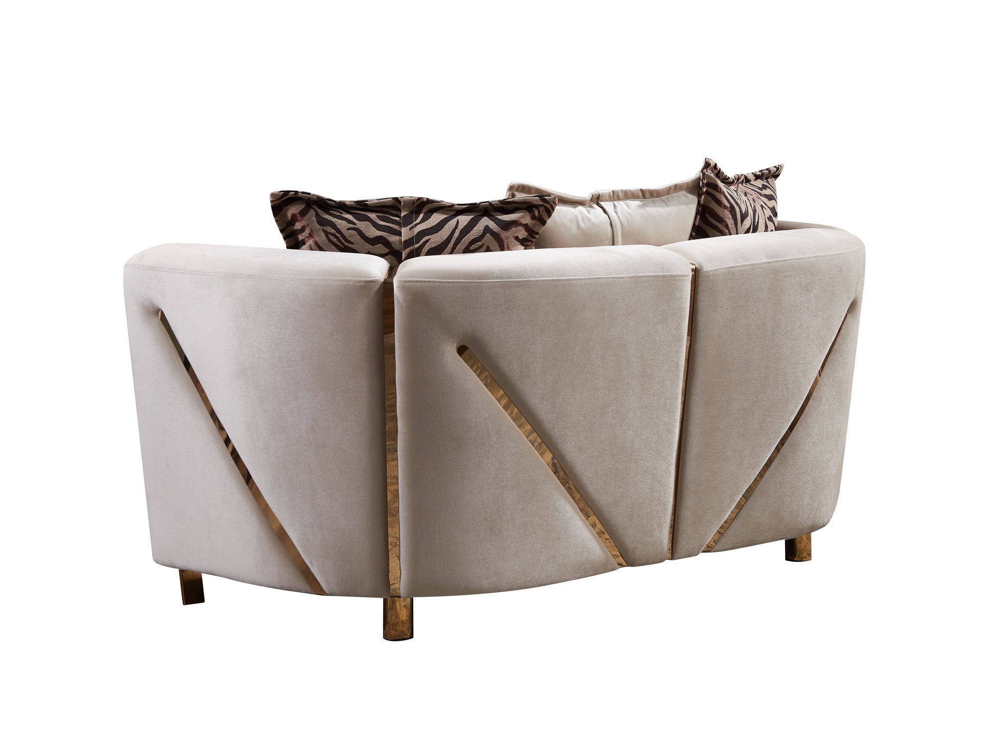 Thick Velvet Fabric Upholstered Loveseat Made With Wood In Beige Beige Velvet Wood Primary Living Space Cushion Back Contemporary,Modern Velvet Wood