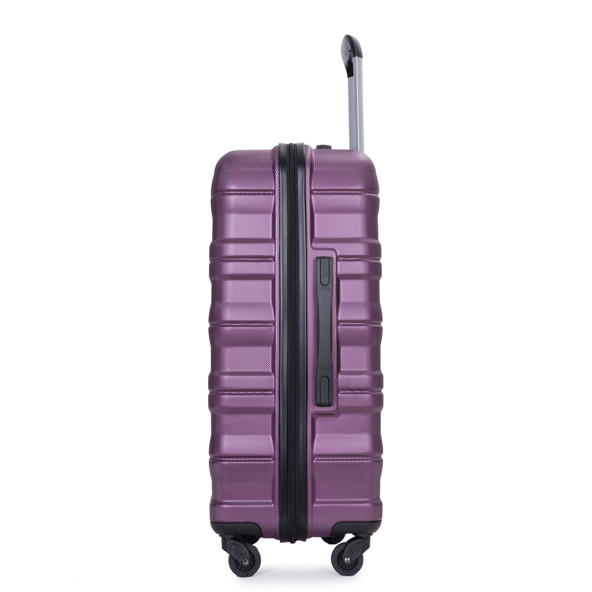 Expandable 3 Piece Luggage Sets Pc Lightweight & Durable Suitcase With Two Hooks, Spinner Wheels, Tsa Lock, 21 25 29 Dark Purple Dark Purple Pc