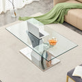 Modern Dining Table,Tea Table.Coffee Table. Tempered Glass Countertop, And Artistic Mdf Legs Are Perfect For Hosting Dinners, Conferences, Home, And Office Decorations.B 793 Transparent Glass