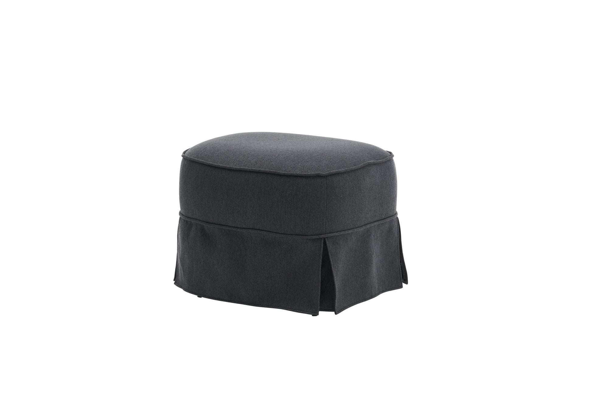 Swivel Barrel Chair With Ottoman, Swivel Accent Chairs Armchair For Living Room, Reading Chairs For Bedroom Comfy, Round Barrel Chairs With Black Metal Base Black Black Primary Living Space Modern Linen