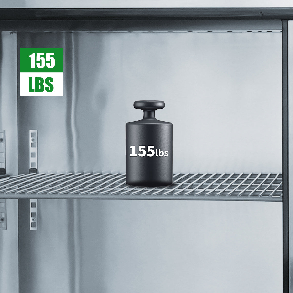 Orikool 60 In Commercial Refrigerators Sandwich&Salad Prep Table With A Butcher Block Cutting Board, Protection Lid, Cold Storage, Etl Certified Silver Stainless Steel