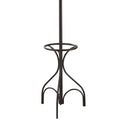 Black 12 Hook Coat Rack Black Primary Living Space Traditional Metal