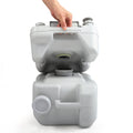 5 Gallon Portable Toilet, Flush Potty, Travel Camping Outdoor Gray Hdpe