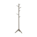 Grey 6 Hook Coat Rack Grey Gray Primary Living Space Contemporary,Modern Rubberwood Wood