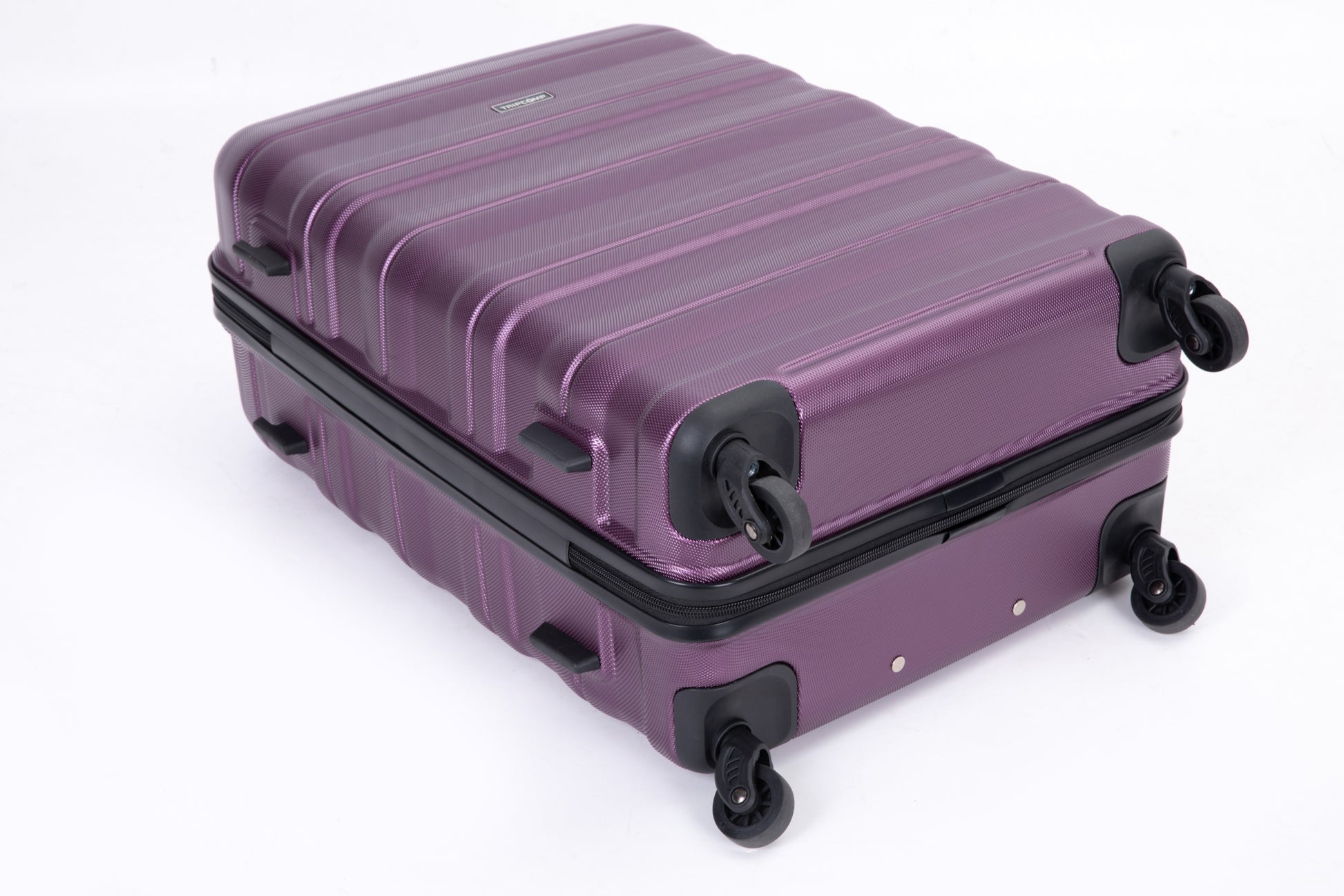 Expandable 3 Piece Luggage Sets Pc Lightweight & Durable Suitcase With Two Hooks, Spinner Wheels, Tsa Lock, 21 25 29 Dark Purple Dark Purple Pc