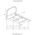 Grey Full Panel Bed With Trim Box Spring Required Full Grey Wood Bedroom Transitional Panel Foam Upholstered