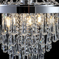 Same As W1340P143191 L5004 500 C Chromium Color Crystal Chandeliers,Large Contemporary Luxury Ceiling Lighting Bulb Not Included Chrome Luxury Crystal,Iron