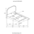 Grey Queen Panel Bed With Trim Box Spring Required Queen Grey Wood Bedroom Transitional Panel Foam Upholstered