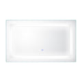 Led Bathroom Vanity Mirror With Light,40*24 Inch, Anti Fog, Dimmable,Color Temper 5000K,Backlit Front Lit,Both Vertical And Horizontal Wall Mounted Vanity Mirror 40X24 White Aluminium