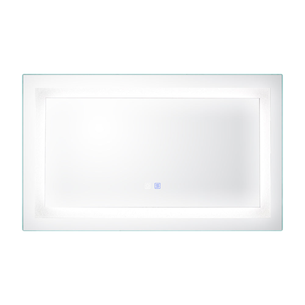 Led Bathroom Vanity Mirror With Light,40*24 Inch, Anti Fog, Dimmable,Color Temper 5000K,Backlit Front Lit,Both Vertical And Horizontal Wall Mounted Vanity Mirror 40X24 White Aluminium