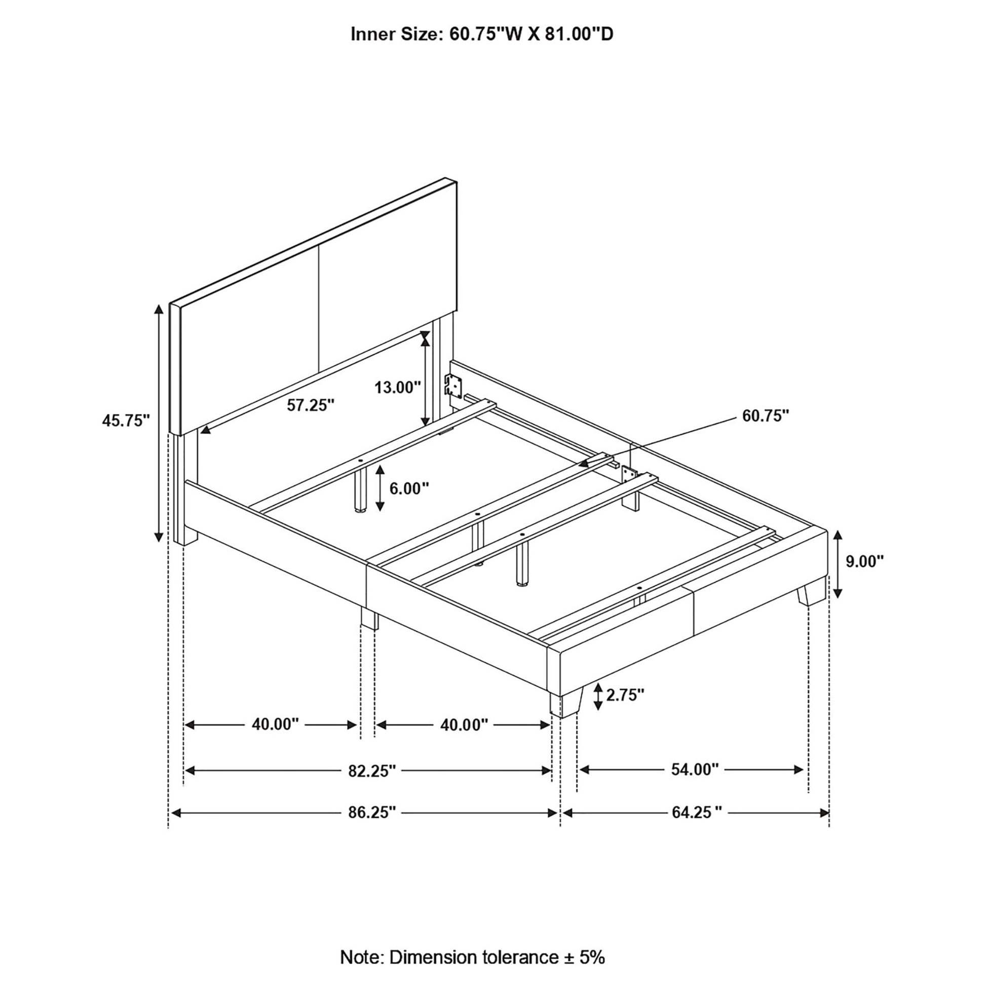 Grey Queen Panel Bed Box Spring Required Queen Grey Wood Bedroom Transitional Panel Foam Faux Leather Upholstered