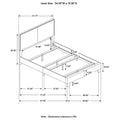 Grey Full Bed With Trim Box Spring Required Full Grey Wood Bedroom Transitional Panel Foam Upholstered