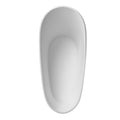 1700Mm Solid Surface Bathtub Matte White Color Matte White Oval Bathroom Freestanding Tubs Matte 61 69 In Classic,Luxury,Modern Soaking Center Solid Surface Solid Surface