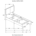 Grey Twin Bed With Trim Box Spring Required Twin Grey Wood Bedroom Transitional Panel Foam Upholstered