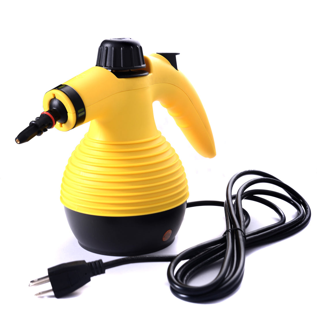 Handheld Pressurized Steam Cleaner With 9 Piece Accessory Set, Multifunctional Steam Cleaning For Car, Home, Bedroom, Free, Yellow Yellow Polypropylene