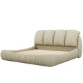 King Size Luxury Upholstered Bed With Thick Headboard, Velvet King Bed With Oversized Padded Backrest, Cinerous Expect Arrive Date 2024 3 9 King Stone Gray Velvet