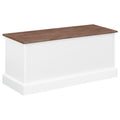 Brown And White 3 Drawer Storage Bench Brown Brown Primary Living Space Traditional Poplar Wood