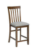 5 Piece Dining Table Set, Wooden Dining Square Table Set For 4, Counter Height Kitchen Table Set With Square Table And 4 Upholstered Chairs For Small Space, Walnut Wood Walnut Seats 4 Gray Wood Dining Room Acacia 4 Leg Square Dining Table With Chair