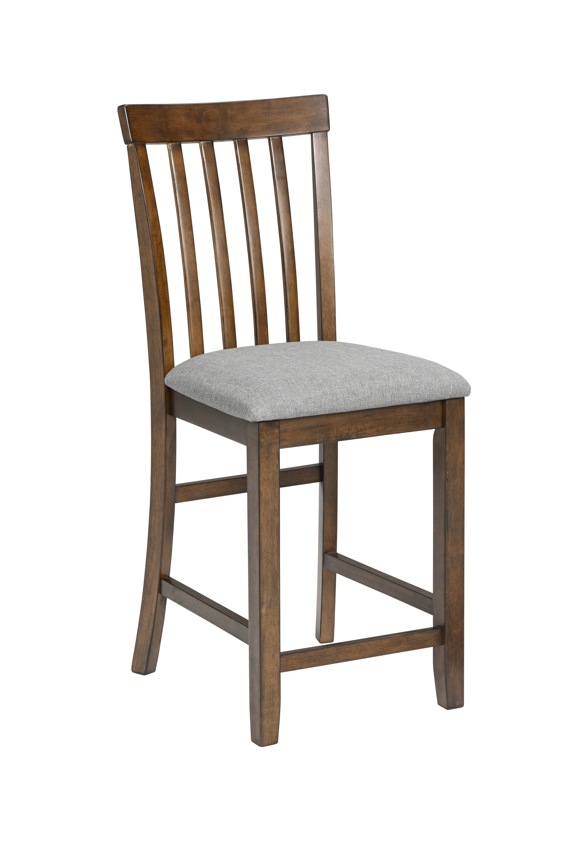 5 Piece Dining Table Set, Wooden Dining Square Table Set For 4, Counter Height Kitchen Table Set With Square Table And 4 Upholstered Chairs For Small Space, Walnut Wood Walnut Seats 4 Gray Wood Dining Room Acacia 4 Leg Square Dining Table With Chair