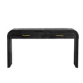 Unique Retro Console Table With Open Style, Two Top Drawers For Entrance, Dinning Room, Living Room Antique Black Antique Black Mdf