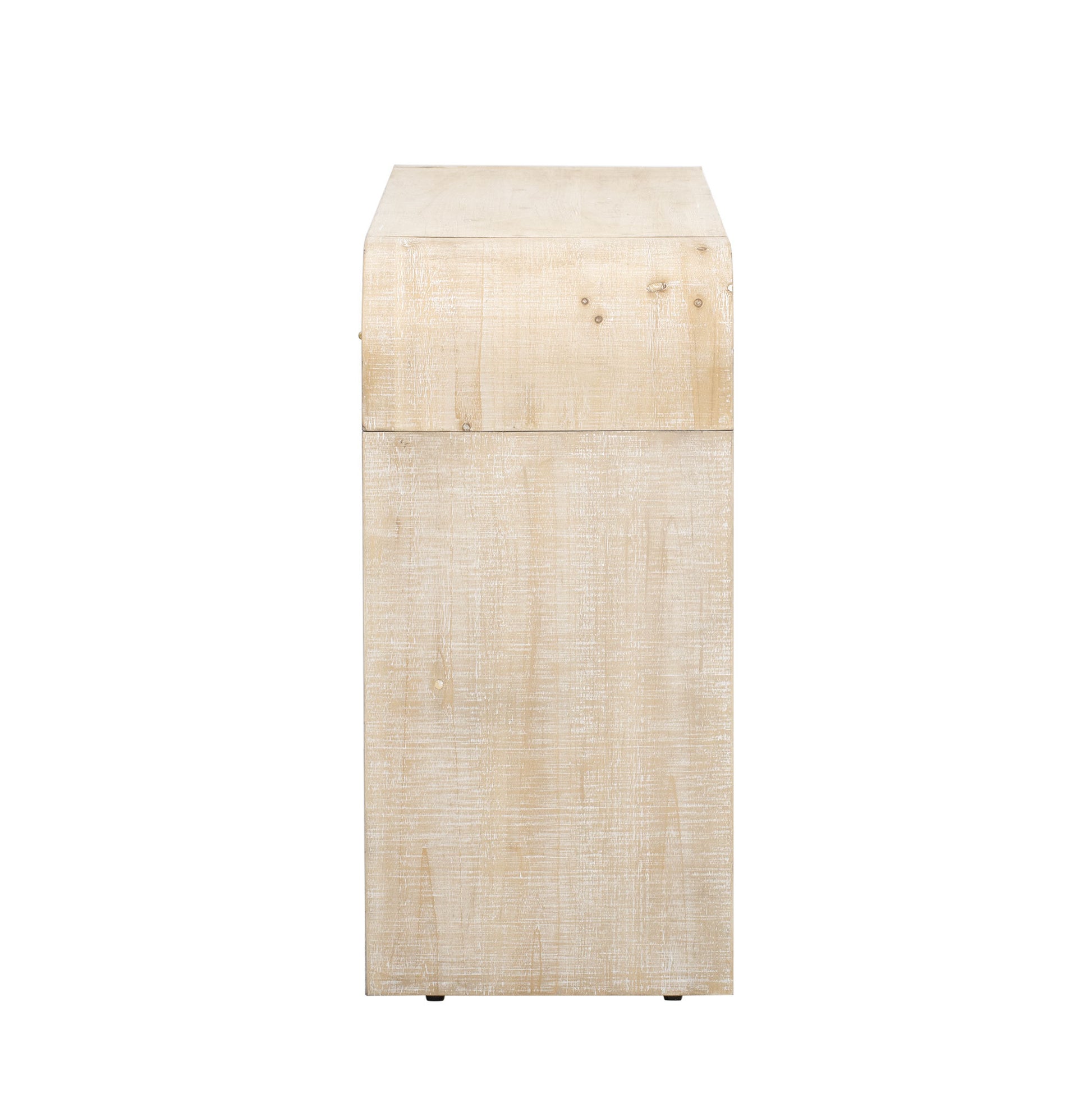 Unique Retro Console Table With Open Style, Two Top Drawers For Entrance, Dinning Room, Living Room Natural Wood Wash Natural Wood Wash Mdf