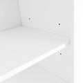 47.2'' Wide Hall Tree With Bench And Shoe Storage, Multi Functional Storage Bench With 3 Hanging Hooks & Open Storage Space, Rectangle Storage & Shelves Coat Rack For Hallway, White White Primary Living Space Shelves Particle Board