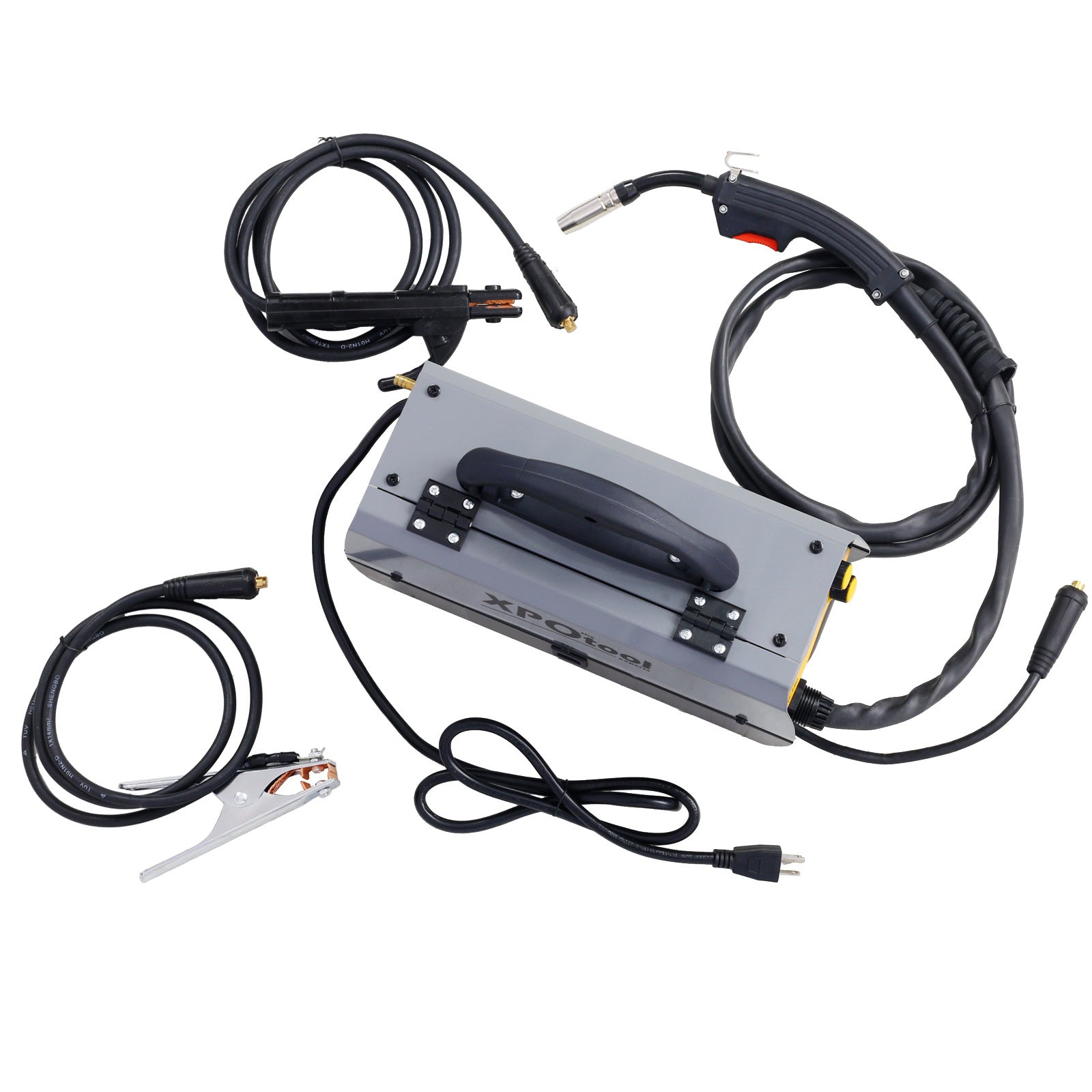 140A Mig Welder,110V Multiprocess Welder,Gas Gasless Mig Welding Machine,4 In 1 Flux Mig Solid Wire Lift Tig Stick Arc Welder Blue Abs Steel Q235