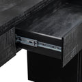 Unique Retro Console Table With Open Style, Two Top Drawers For Entrance, Dinning Room, Living Room Antique Black Antique Black Mdf