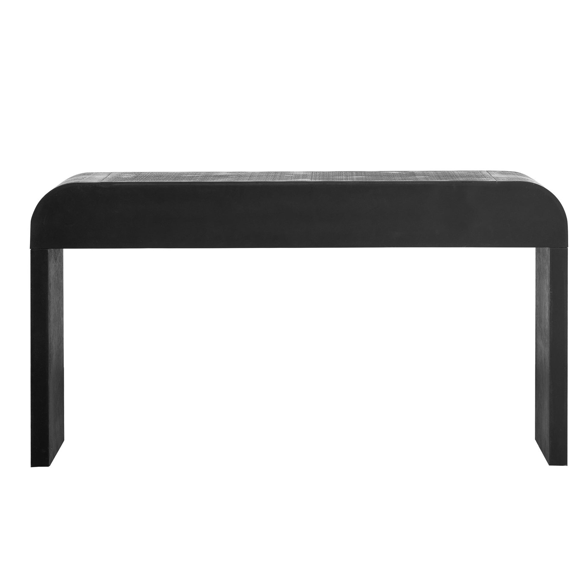 Unique Retro Console Table With Open Style, Two Top Drawers For Entrance, Dinning Room, Living Room Antique Black Antique Black Mdf