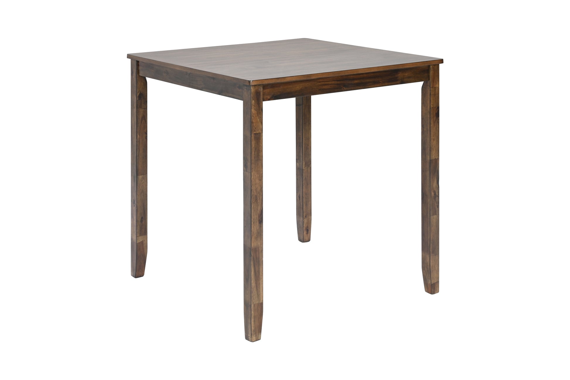 5 Piece Dining Table Set, Wooden Dining Square Table Set For 4, Counter Height Kitchen Table Set With Square Table And 4 Upholstered Chairs For Small Space, Walnut Wood Walnut Seats 4 Gray Wood Dining Room Acacia 4 Leg Square Dining Table With Chair