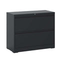 Lateral File Cabinet 2 Drawer, Black Filing Cabinet With Lock, Lockable File Cabinet For Home Office, Locking Metal File Cabinet For Legal Letter A4 F4 Size Filing Cabinets 1 2 Drawers Black Office Drawers Included Modern Metal Metal