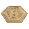 Natural And Black 2 Piece Nesting Table Brown Primary Living Space Farmhouse,Rustic Tabeltop Mango Coffee & End Tables Wood Hairpin