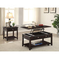 Walnut 1 Shelf End Table Brown Brown Soft Close Drawers Primary Living Space Transitional Poplar Square Shelves Coffee & End Tables Wood