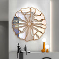 Timeless Round Wall Mirror With Bronze Frame Bronze Metal Mirror