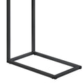 Grey And Gunmetal C Table With Usb Charging Port Grey Built In Outlets Or Usb Primary Living Space Industrial Tabeltop Rectangular Coffee & End Tables Powder Coated Metal