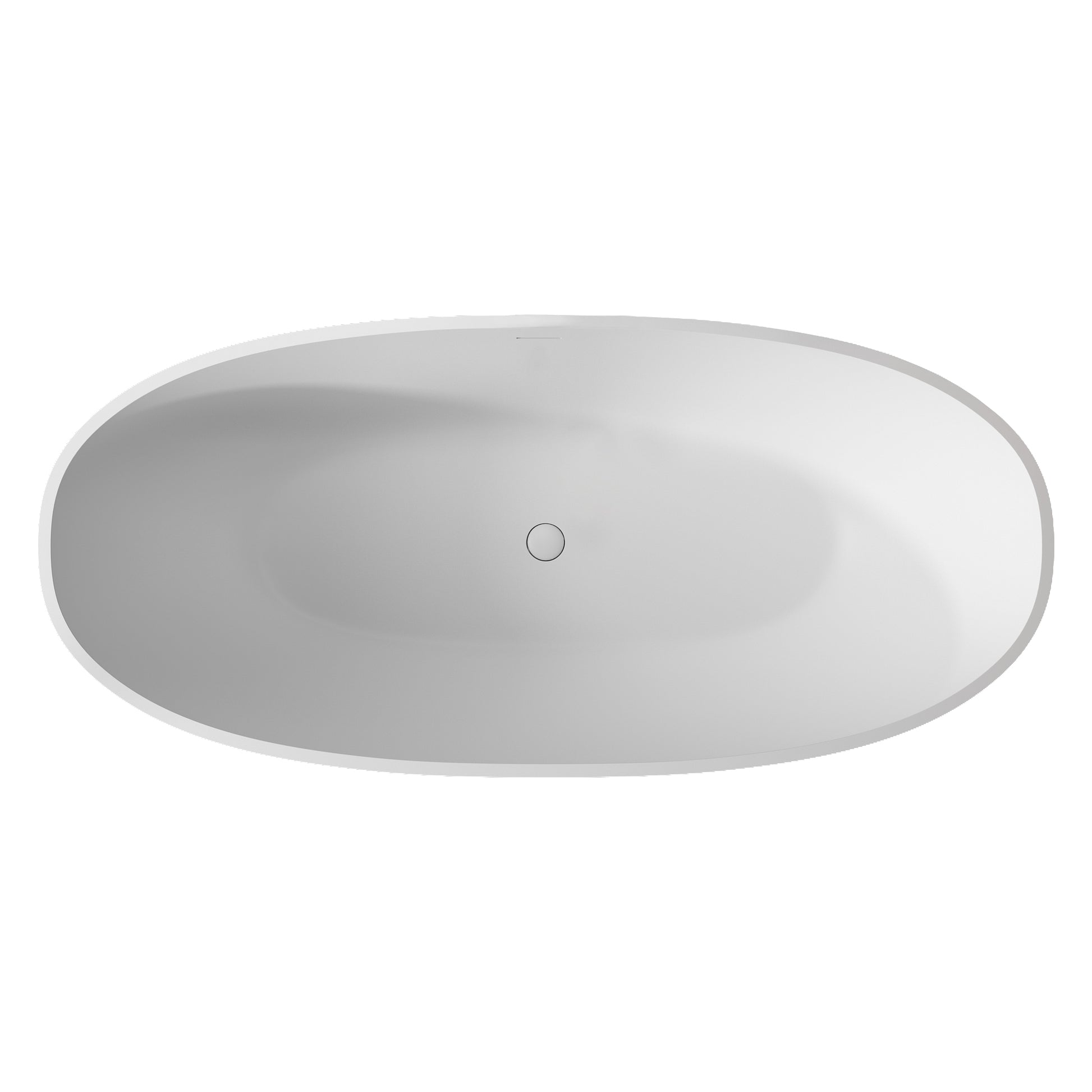 71" 35" Matte White Solid Surface Bathtub Matte White Oval Bathroom Freestanding Tubs Matte Greater Than 70 In Chinese,Luxury,Modern Soaking Center Solid Surface Solid Surface