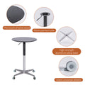 Movable Adjustable Bar Table Pub Table 360 Swivel Counter Bar Height Aluminum Star Base Movable For Stand Desk Bistro Table Dining Room Home Kitchen Table Black Aluminium Alloy