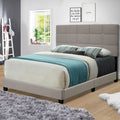 Beige Queen Size Adjustable Linen Fabric Upholstered Bed Frame Vintage Collection Color Fits Any Room Box Spring Not Required Queen Beige Wood Espresso Bedroom Classic,Retro,Vintage Rubberwood Adjustable Bedbase Fiber Foam And Polyester Fiber Pad Linen