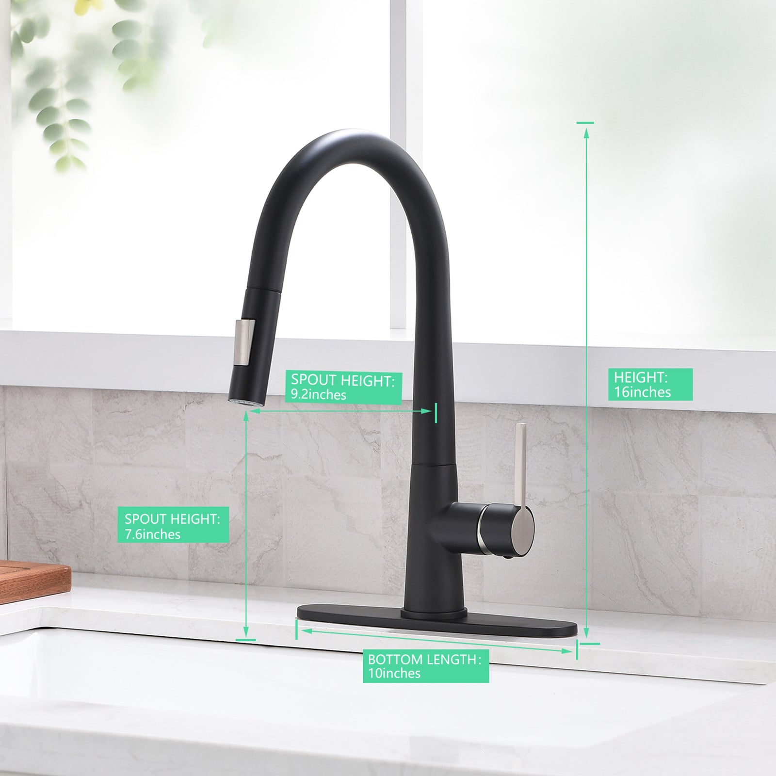 Pull Out Kitchen Faucet Black Kitchen Faucet Single Handle Kitchen Faucet Black Kitchen Contemporary Ceramic Brass