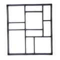 Reusable Concrete Path Maker Molds Square Black Polypropylene