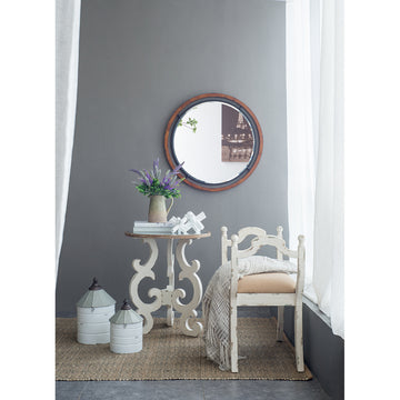 D32" Mogley Wall Mirror Brown Wood