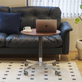 Movable Adjustable Coffee Table 360 Swivel Counter Bar Height Aluminum Star Base Movable For End Table Dining Room Home Kitchen Table Brown Aluminium Alloy