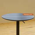 Movable Adjustable Bar Table Pub Table 360 Swivel Counter Bar Height Aluminum Star Base Movable For Stand Desk Bistro Table Dining Room Home Kitchen Table Black Aluminium Alloy
