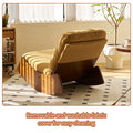 Comfortable Glider Rocking Chair, High Quality Upholstery Glider Chair, Solid Wood Frame, Perfect For Multiple Settings Accent Reading Chair For Bedroom,Living Room,Nursery Orange Fabric