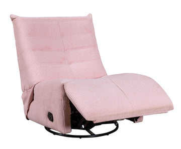 Georgena 31" Pink Corduroy Swivel Glider Recliner Pink Corduroy