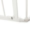 6 Panel Metal Baby Playpen Fireplace Safety Fence W Walk Through Door In 2 Directions, 5 In 1 Extra Wide Barrier Gate For Indoor Baby Pet Christmas Tree, White White Metal