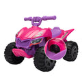 Kids Ride On Atv, 6V Battery Powered Electric Quad Car With Music, Led Lights And Spray Device, 4 Wheeled Ride On Toy For Toddlers Age 3 5, Rose Red Rose Red Polypropylene