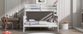 Wood Twin Over Full Bunk Bed With Ladder, White Twin Box Spring Not Required White Solid Wood Mdf